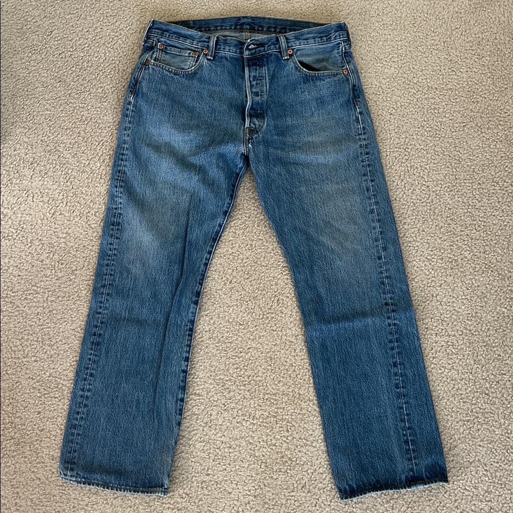 2 Pairs! Levi’s Men’s 501 Button Fly Jeans